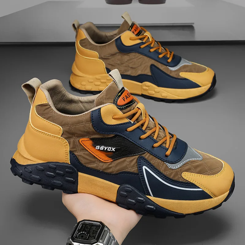 

Men's Shoes Knitted Sneakers Large Size 2023 Spring And Autumn Models Octopus Breathable Shock-Absorbing Coconut Casual Shoes