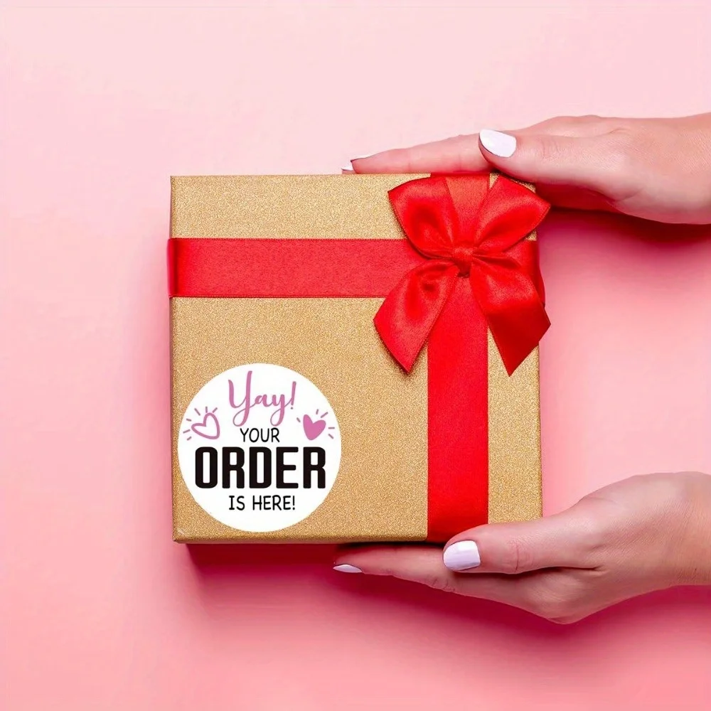 120pcs 'Your Order is Here' 1.5-Inch Thank You & Packaging Stickers