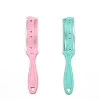 Peigne de coupe de cheveux amincissant Double face, peigne de rasoir double face, utilisé pour coiffer et couper les cheveux épais et fins 3