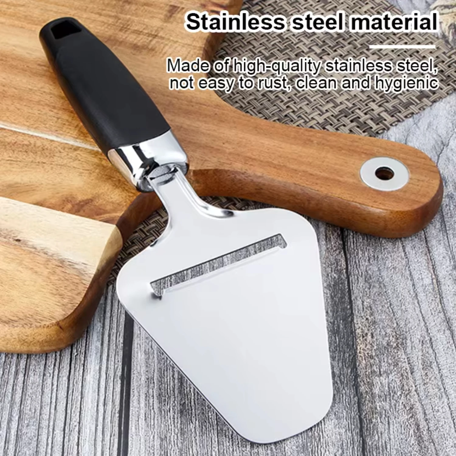 Stainless Steel Heavy Duty Cheese Slicer Shovel Multi-Plane Server Soft Semi-Hard Hard Cheeses Kitche Cheese Grater