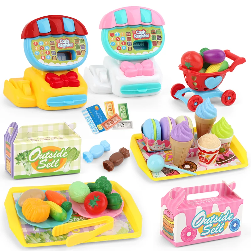Registratore Di Cassa Giocattolo Per Bambini – Ruolo Gioco Con Calcolatrice E Soldi Finti, Regalo Natale