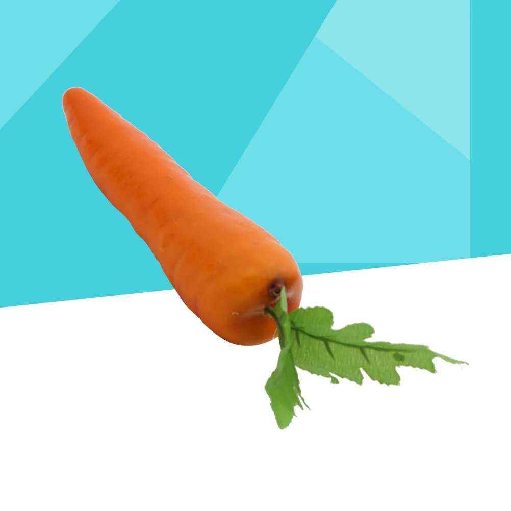 5 Pcs Kids Playsets Fake Carrots Vegetable Toys Simulation Vegetables Decorations for