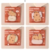 4Pcs/Set Cute Cartoon Capybara Memo Pad 30Sheet/Book Sticky Note Thick Paper Tearable Sticker for Kids School Office Stationery 3