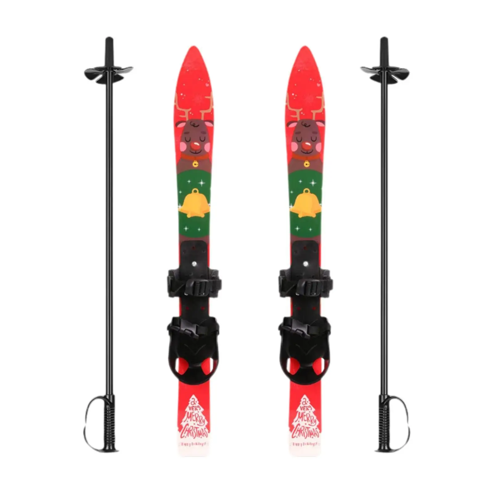 Kids Snowblades with Poles & Bindings 2