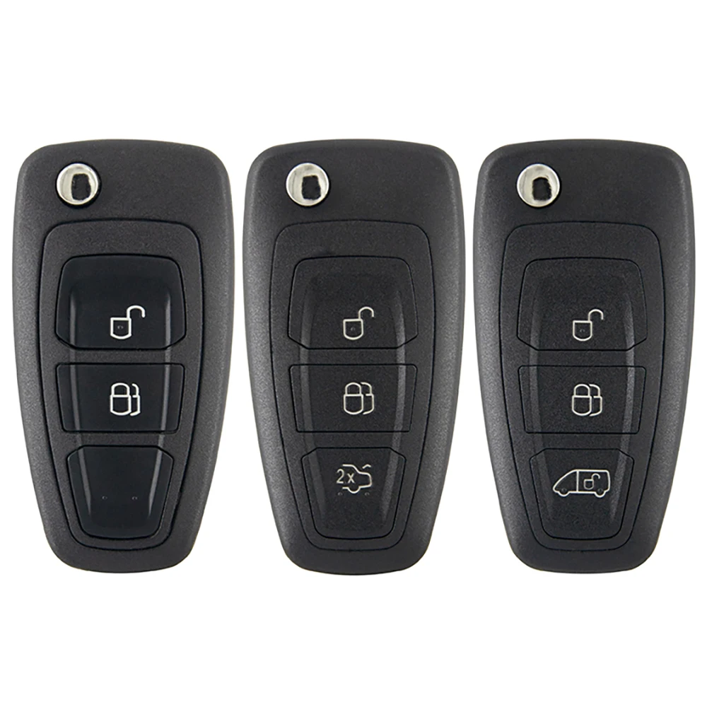 Remtekey Smart Car Key Shell Remote Case Flip Folding Cover 3 Buttons For Ford Focus Mondeo Fiesta 2013 Auto Case HU101 Blade