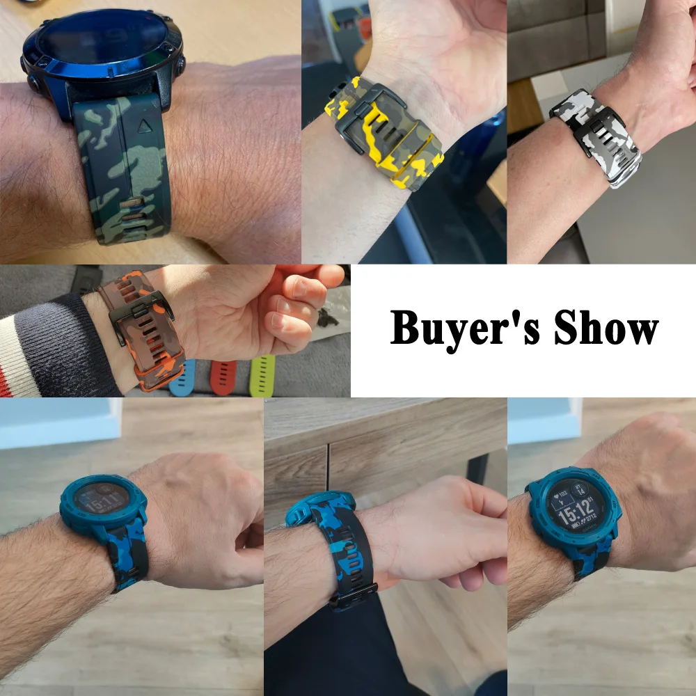 Camo Silicone Smartwatch Band Bracelet Wristband (22mm/26mm)