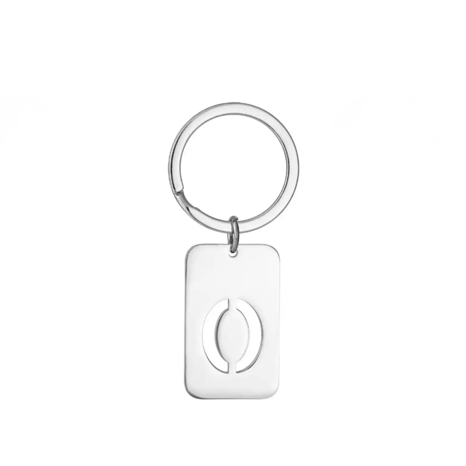 Elegant Stainless Steel Number Key Ring Jewelry Gift