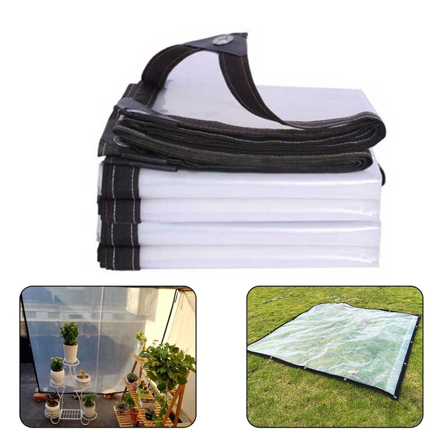 Bâche Transparente 200 × 300 cm, bâche imperméable, Housse De Protection  Pour plantes, avec Oeillets