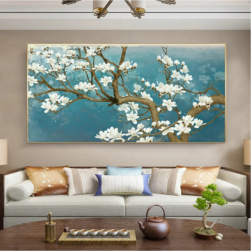 

GATYZTORY 60x120cm Paint By Number White Flower Tree Drawing On Canvas Diy Pictures By Numbers Kits Handpainted Home Decor