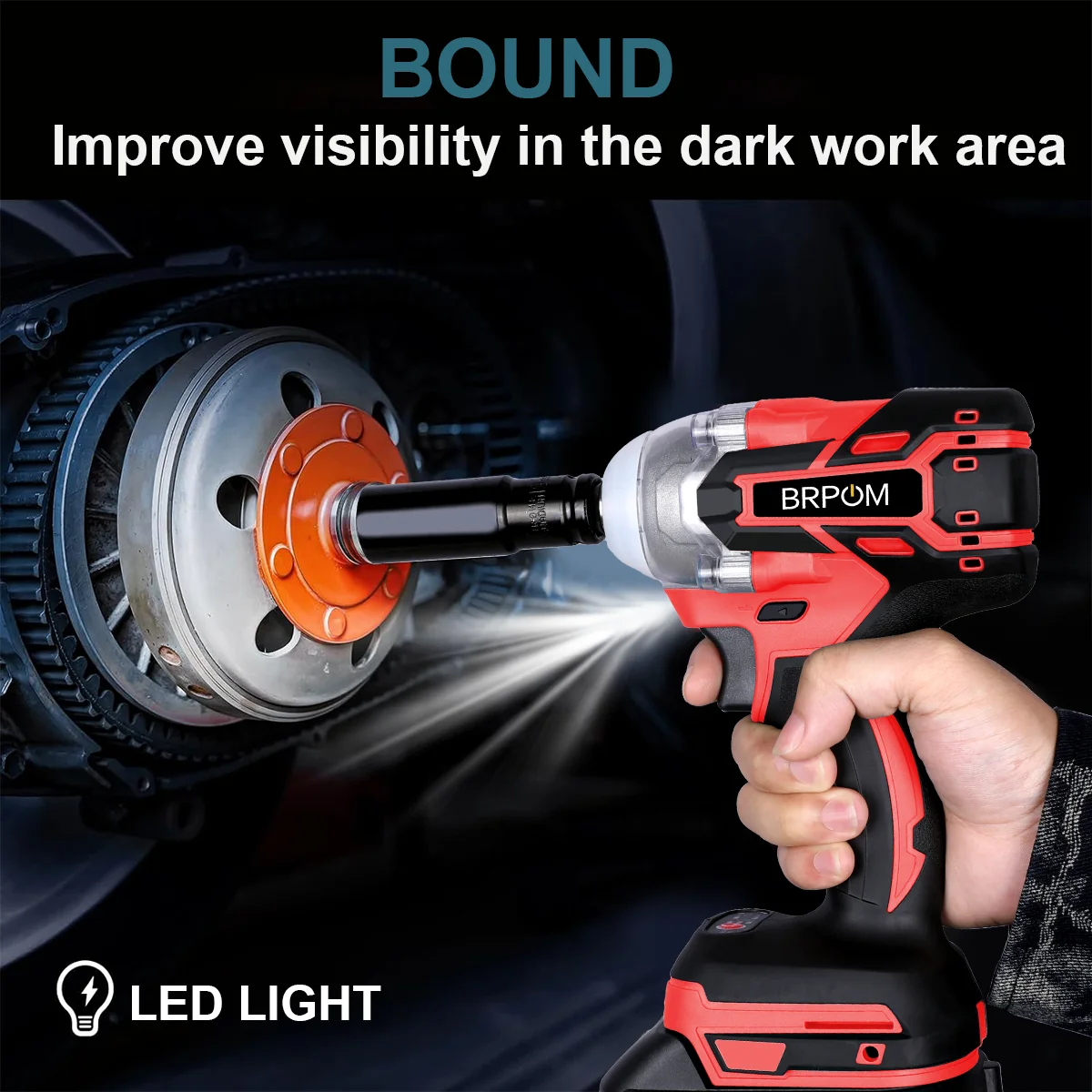 25pcs 320N.M Brushless Electric Impact Wrench 3 Funtion 1/2" Cordless Screwdriver Electric Drill For Makita Battery Pin
