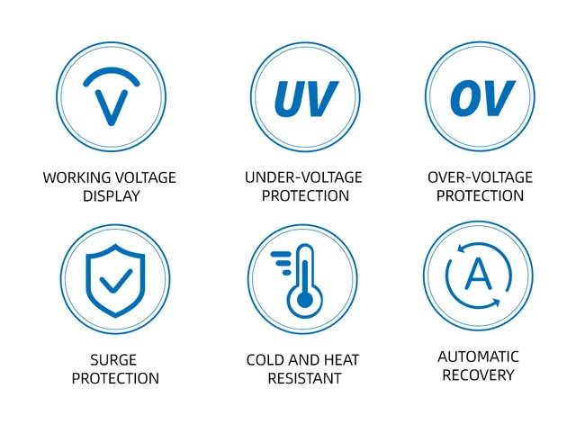 Protettore Di Tensione Monofase 230V 40A - Recupero Automatico Da Sovratensione E Sottotensione - Foto 5