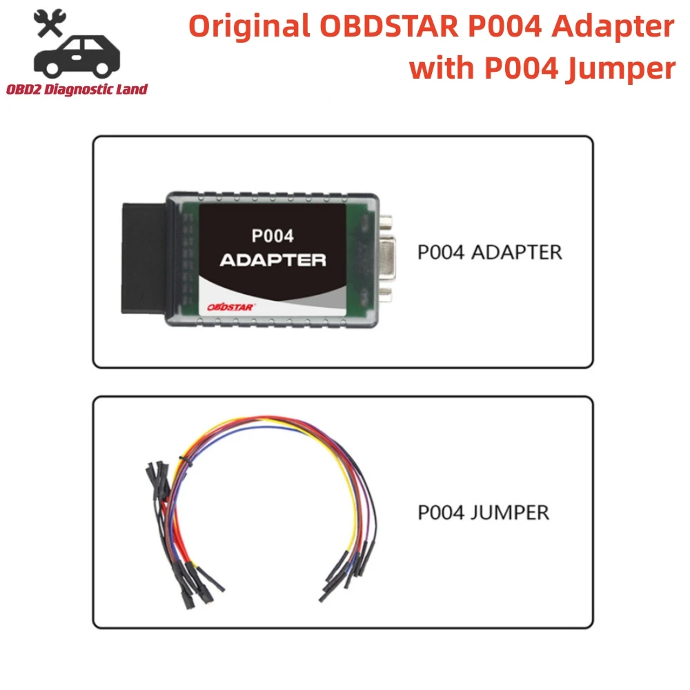 

Original OBDSTAR P004 Adapter With P004 Jumper Cable Full Kit for Reset Airbag Work with P50 X300 DP Plus ODO MASTER