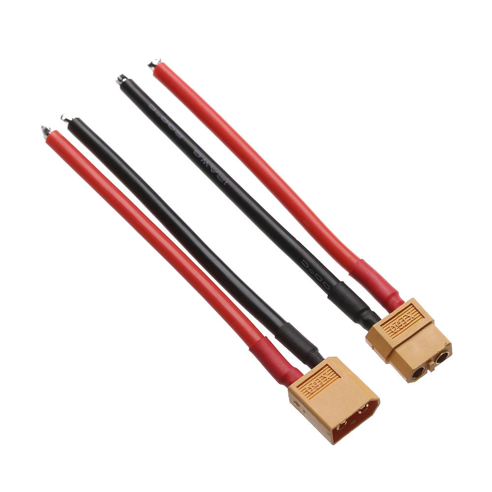 Connecteurs Batterie Drone XT60 14AWG/12AWG Lot de 10