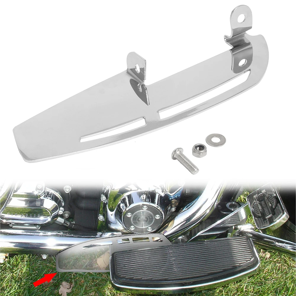 오토바이 크롬 드라이버 플로어 보드 발판 힐 가드, 할리 투어링 로드 킹 일렉트라 글라이드 소프테일 CVO 울트라 FLTRUSE