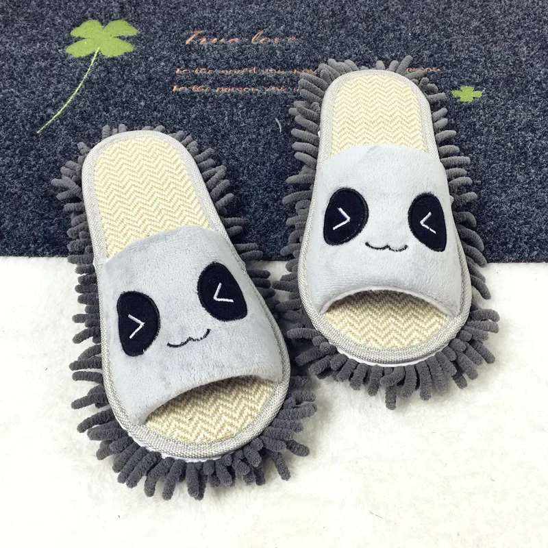 1Pair Detachable Microfiber Lazy Mopping Slides-Perfect Household Floor Cleaning Tools Home Mopping Wooden Floor Slippers Cover 3