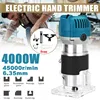4000W Wood Electric Trimmer 45000r/min Woodworking Wood Milling Electric Hand Trimmer Wood Laminator Router Edge Joiners Set 1