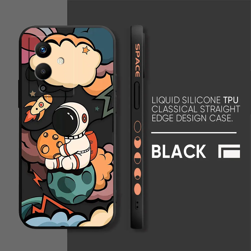 thumbnail image 1 of Phone Case For Infinix SPARK NOTE 11 12 G96 8 SMART 5 6 7 POVA 3 4 PRO Case Cover Funda Cqoue Shell Capa Cartoon Space Astronaut, 1 of 5
