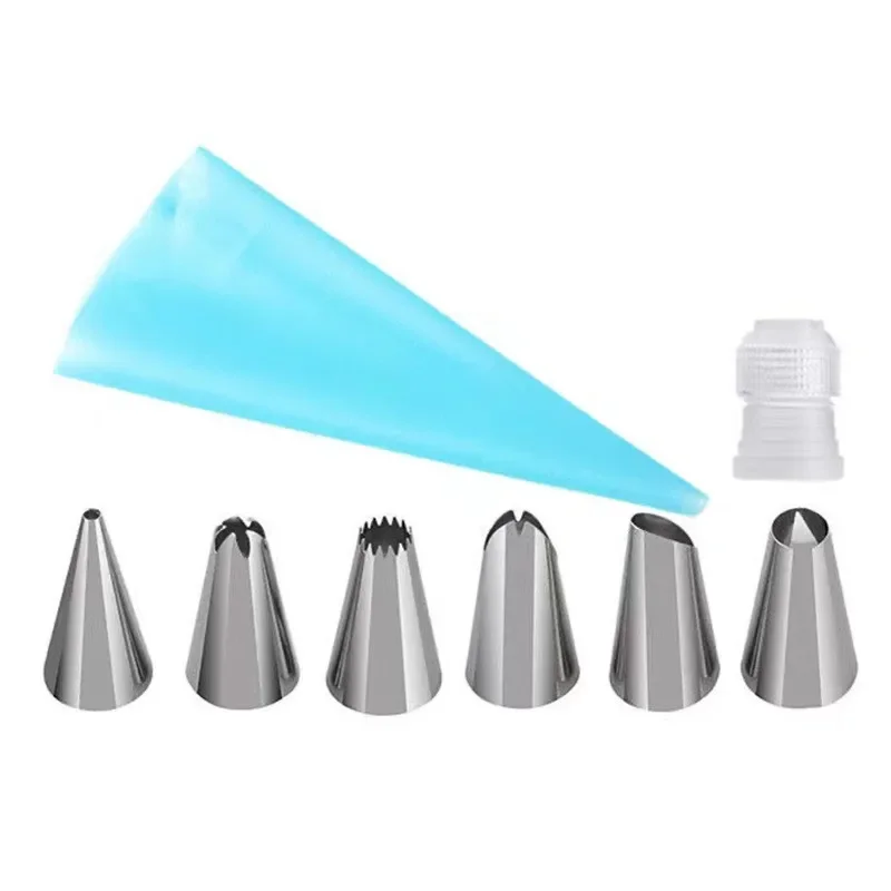 DIY Cake Decorating Nozzles Stainless Steel Icing Piping Nozzle Pastry Tips Tulip Flower Cookie Chocolate Mold Baking Tool