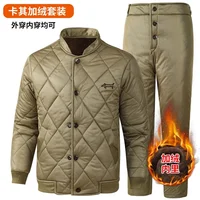 Winter Golf Wear Men 2024 Authentic Golf Suits Thickening Two Piece Set Windbreaker New Jacket Golf Pants Men Golf Apparel 1
