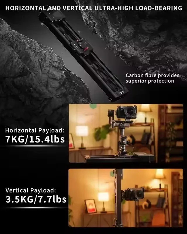 IFOOTAGE Shark Slider Nano II Mini Motorized Camera Aluminum Alloy Dolly for DJI Stabilizer SLR Camera photography Rail Panorama