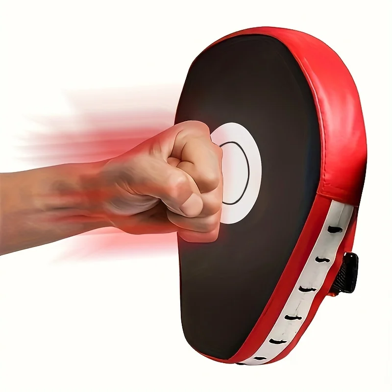 Professional Boxing Impact Pu Curved Hand Target Shock-Absorbing Training Hand Pad Martial Arts Target for Karate Boxing Mma Muay Thai Fighting Sports Training Bezel