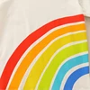 One-piece Summer Boys Short Sleeve Casual Knit Cotton Cartoon Rainbow Pattern Crew Neck T-Shirt 2-7 Y 4