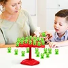 Montessori Frog Balance Game Toys Parent-Child Interactive Family Puzzle Game Birthday Christmas Bulk Frogs Tree Gifts for Kids 6