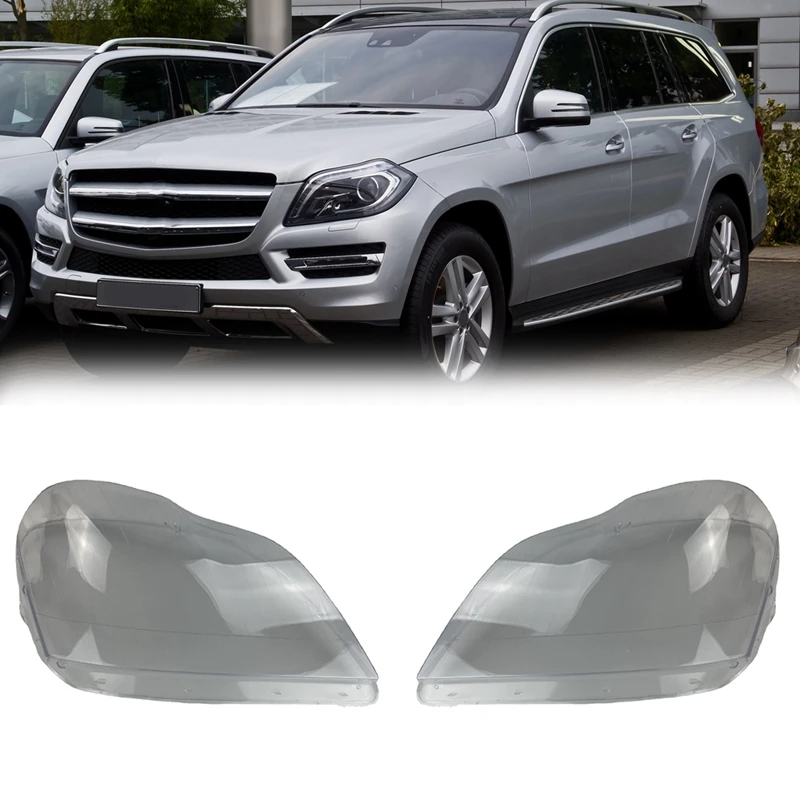 

Car Headlight Shell Lamp Shade Transparent Lens Cover Headlight Cover For Benz GL-Class X166 2006-2011