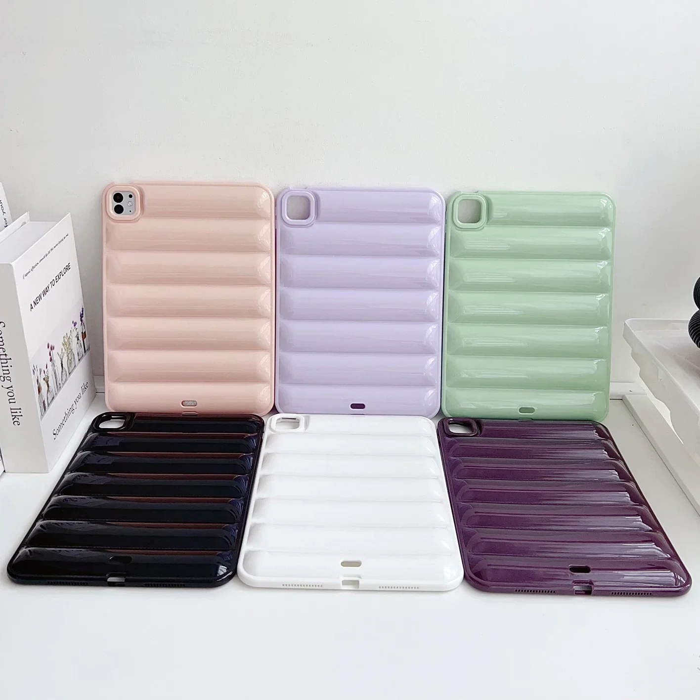 Candy Color Tablet Case Cover - Premium Multi-Size Fit