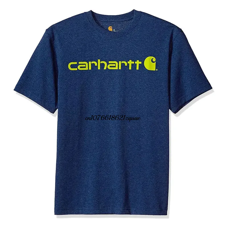 2023 Carhartt Wip 브랜드 코튼 100% 남녀공용 티셔츠, 루즈한 밀리터리 스타일 코튼 반팔 작업복, 커플 티셔츠