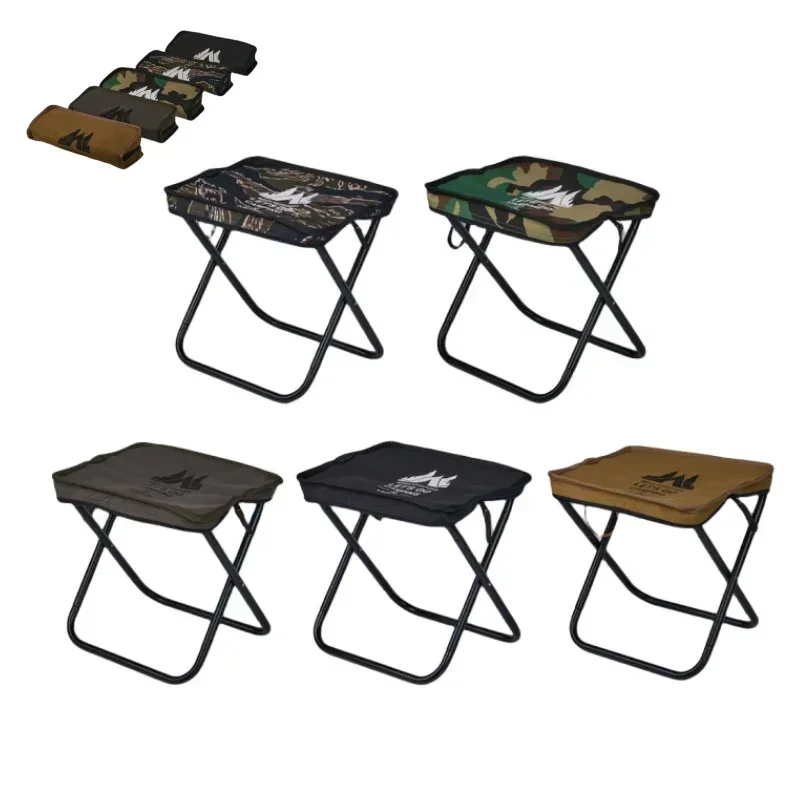 

New Portable Camping Stool Outdoor Fishing Stool Pocket Stool Foldable Self-driving Picnic Sketching Line Chair multitool