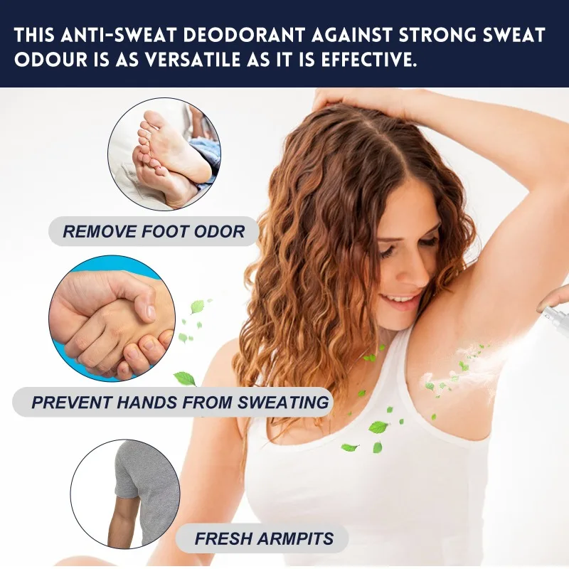 Underarm Deodorant Spray Odor Removal Refreshing Lightening Deodorant Portable Antiperspirant Spray for Woman Body Care Products