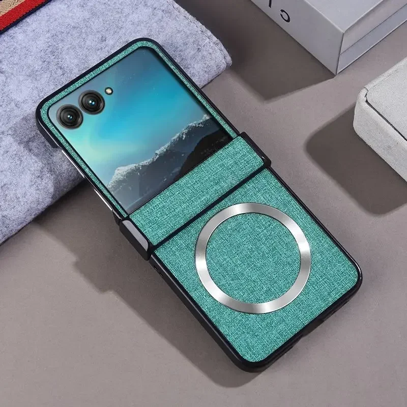 Luxury Retro Magnetic Braid Texture Shockproof Phone Case