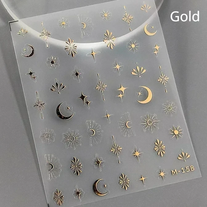 Elegant Starlight Glitter Rhinestone Nail Art Stickers