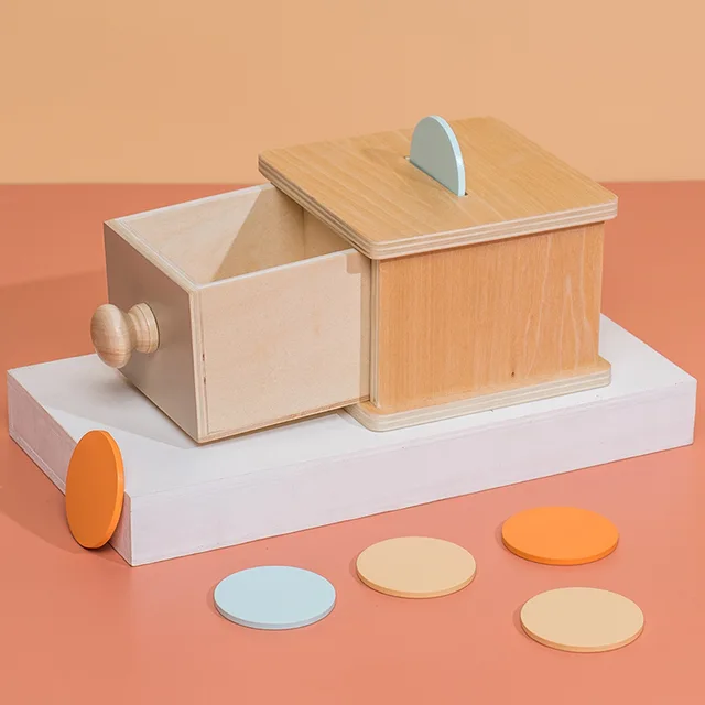 Montessori Wooden Coin Box Toy 4