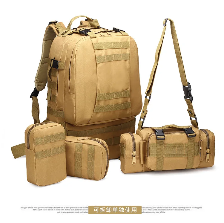 55L 4-in-1-Kombinationstasche, großer Rucksack, Molle-Pack, Jagd, taktische Umhängetasche, Kombination aus kleinem Beutel – Detail 9