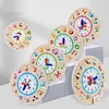 Montessori Wooden Clock Toys for Kids Color Shape Matching Puzzle Hand Grab Board Time Teaching Clock Children Educational Toys 1