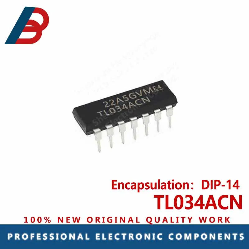 1 Pz Tl034Acn Input Op Amp Chip Package Dip-14