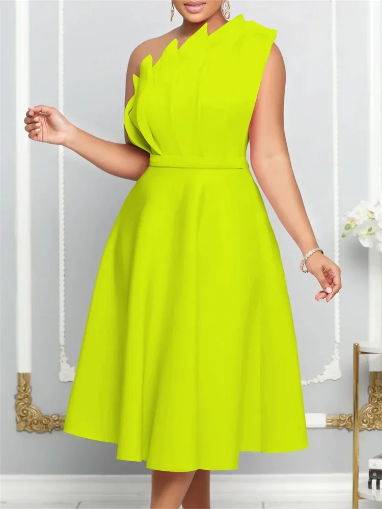 Wmstar Plus Size Dresses Women Elegant Fashion Sleeveless Office Lady Maxi Dress New in Summer Clothes Wholesale Dropshipping