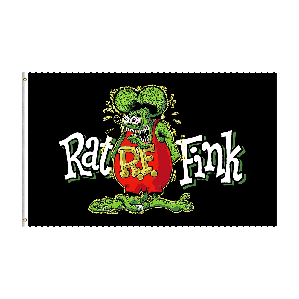 

3x5 Ft Rat fink Flag Polyester Printed Banner For Decor ft flag banner-ft Flag Decor,flag Decoration Banner Flag Banner
