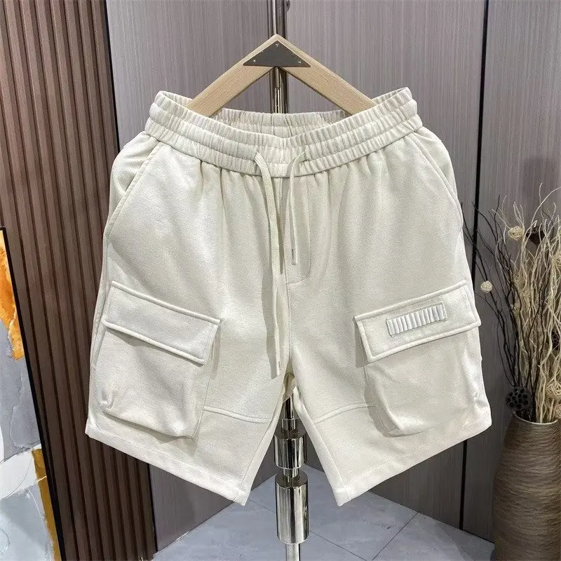 Fashion Summer New Loose-fitting Men's Solid Color Youth Popular Casual Straight-leg Pants