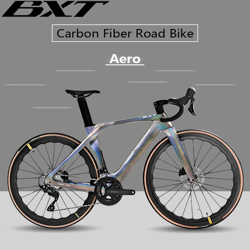 Фото Новинка 2024, флэш-тормоз SHIMANO R7120, полный велосипед, дорожный велосипед, скрытая кабельная линия, T47, велосипед BXT из углеродного волокна №4