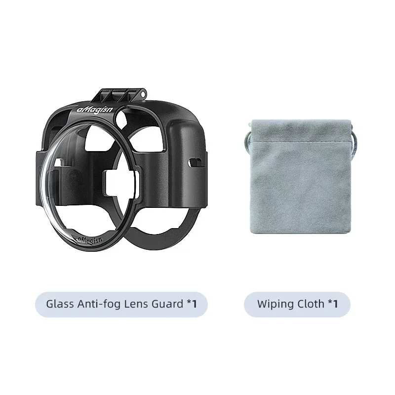 For aMagisn Glass Anti-fog Lens Guard for Insta360 X3 Removable Lens Guard Upgrade Optical Glass Protective Accessories