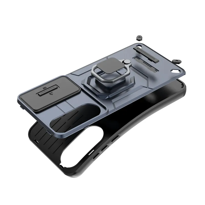 OnePlus Nord 5 Protective Slide Camera Lens Case - Shockproof Armor PC Phone Back Cover