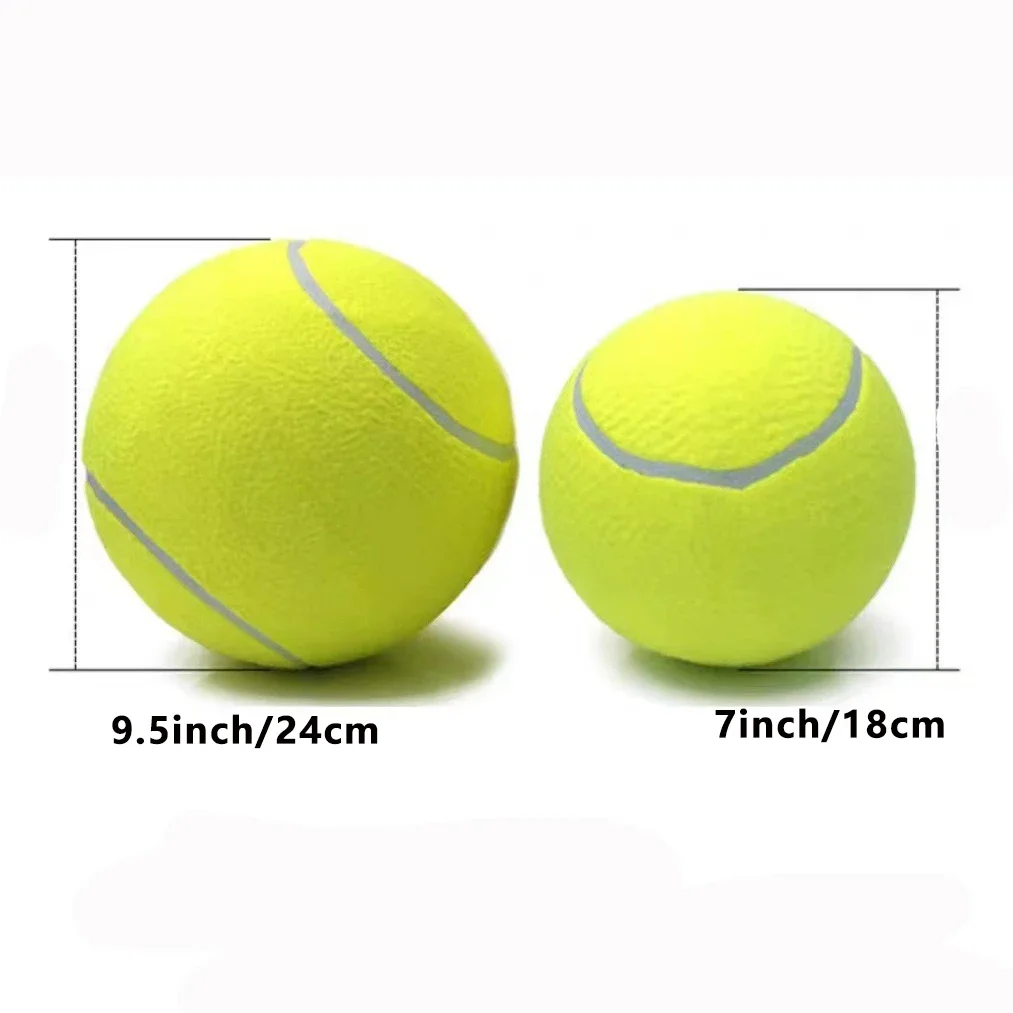 7/9.5Inch Giant Tennis Ball Pet Inflatable Toy for Dog Training Ball 24cm Large Tennis Ball with Air Pump Interactive Dog Toys 3