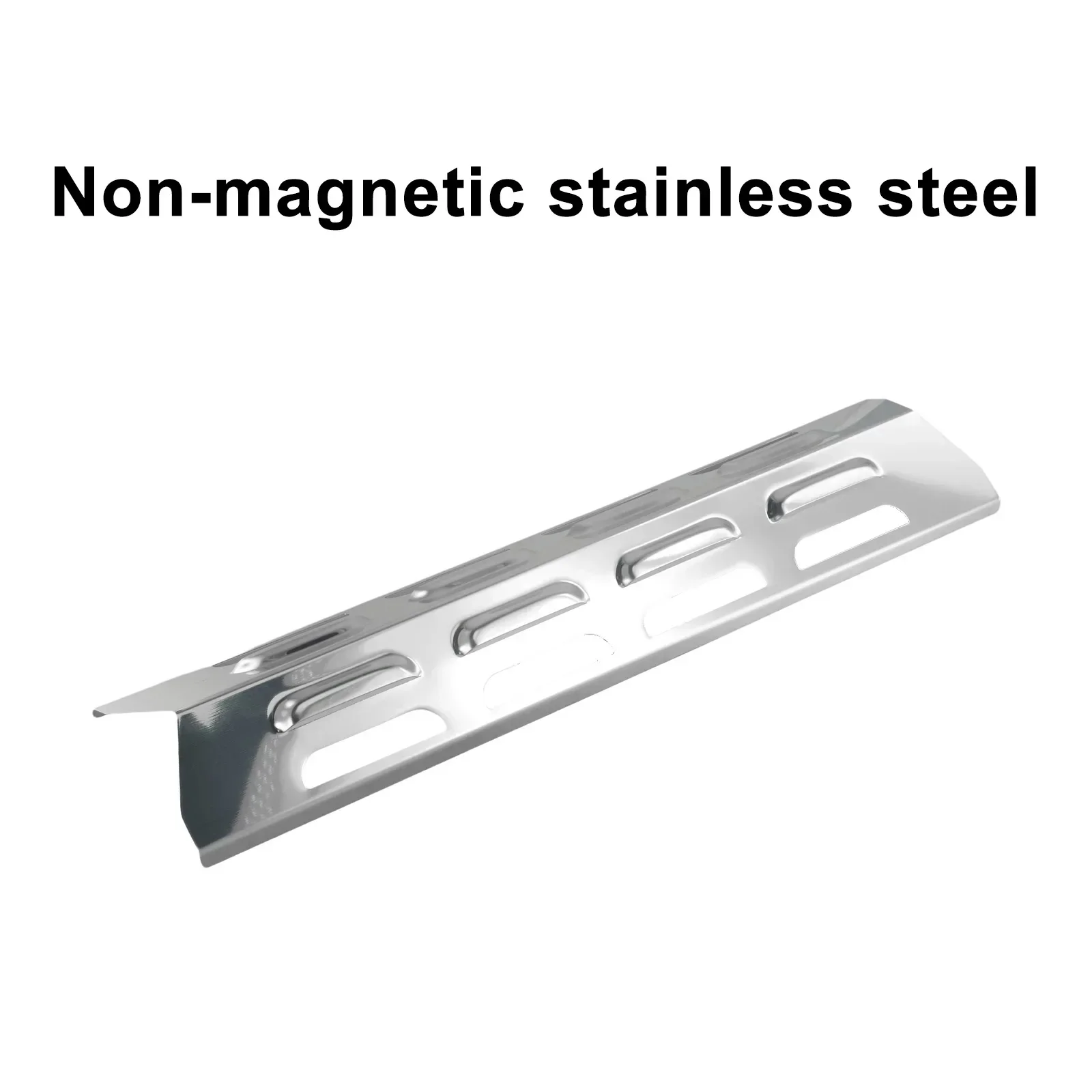 4 Pieces Stainless Steel Heat Plate Shield Universal Heat Tent For Burner Cover Flame Tamers Replacement For Gas Grill