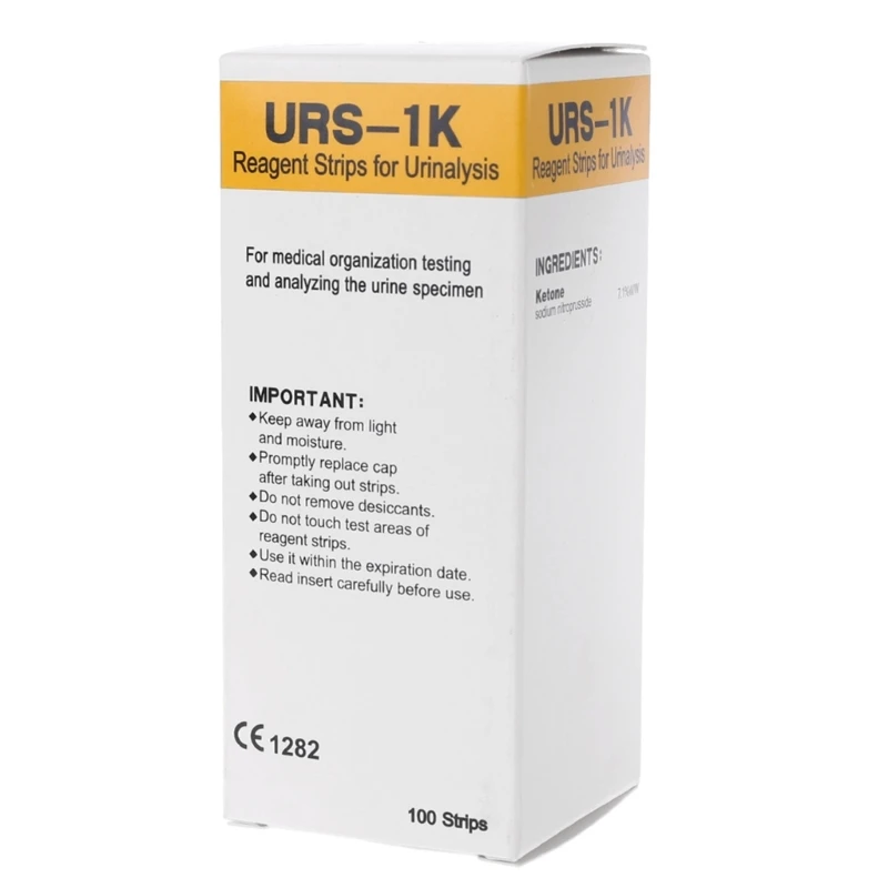 100 Pz/Set Strisce Chetoniche Casa Chetosi Urina Test Urinario-Dieta Atkins Perdere Peso