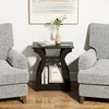End Table with Charging Station, Side Table with USB Ports and Outlets, Nightstand, 3 Tier End Table with Storage 3