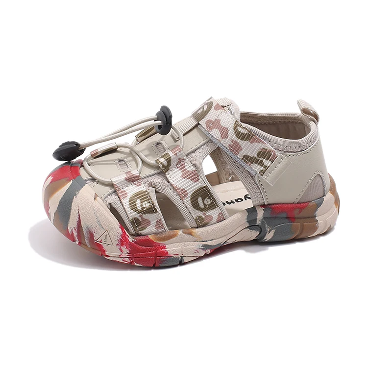Summer Children Sports Sandals Baby Anti-kick Cool Sandals Boys Handsome Camouflage Creek Tracing Shoes Girls Buckle