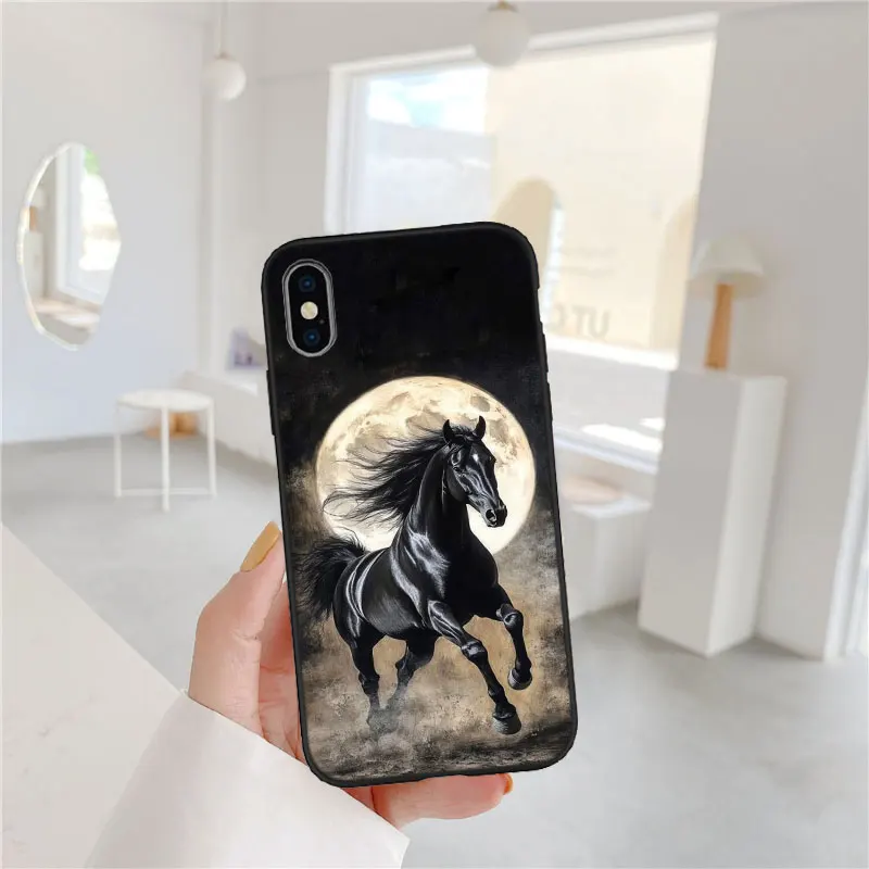 Luxurious Fine Horse Premium Protective Phone Case